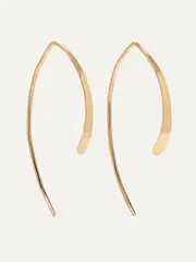 [Melissa Joy Manning] Melissa Joy Manning - Wishbone 14-karat Gold Earrings - One size One size Gold