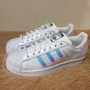 Adidas SUPERSTAR Junior 仙杜瑞拉 雷射 反光 炫彩 女鞋 AQ6278 鏡面【ADIDAS x NIKE】