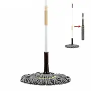 BOOMJOY F6 Hand Free Twist Mop Microfibre Head Self Wringing Adjustable Pole