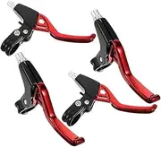 4pcs Aluminum Alloy Bike Brake Levers Universal Bicycle Brake Handle for Road Mountain and Folding Bikes Repair Supplies