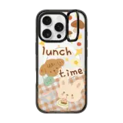 iPhone 16 Pro Impact Ring Stand Case MagSafe Compatible Lunch Time