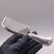 Genuine 999 Fine Silver Comb Jewelry Chinese Comb With 福 Pattern Handle