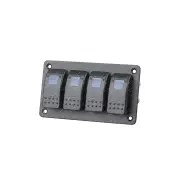 Powertech 4 Way illuminated Blue Rocker Switch Panel High quality switches