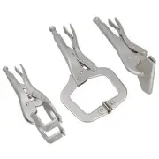 3pc Welding Clamp / Locking Grips / C Clamp / Fasteners Mole Clasp TE543