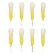 8 Pcs 17 Inch Faux Pampas Grass Artificial Boho Decor Gradient Yellow