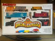 Bachmann Diesel Express 00091 Santa Fe HO Scale Train Set & Bonus Extras
