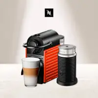 在飛比找新光三越 skm online優惠-Nespresso 膠囊咖啡機 Pixie紅+Aero3黑色