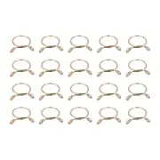 Fuel Line Hose Clips, 20pcs 22mm 65Mn Steel Tubing Spring Clamps