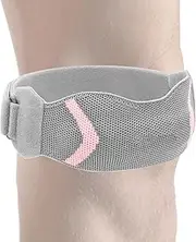 Knee Strap | Patella Knee Support Strap with Silicone Pad,Adjustable Breathable Compression Stabilizer For Basketball Volleyball Tennis Dance Workout