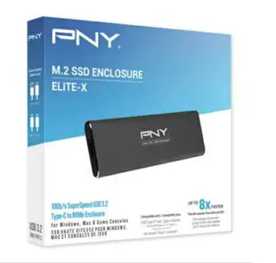 PNY Elite-X PCIe SSD 固態硬碟 外接盒 USB3.2 Gen 2 (深灰) ( PSD0CS2040-RB )