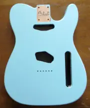 Tele Telecaster Guitar Body Alder Daphne Blue +/- 4.9Lbs