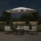 LED Lights Outdoor Garden Umbrella Pool Patio Sun Shade Cantilever Parasol Pole