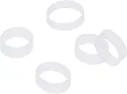 ONLYKXY 100 Pieces 10mm ID 12mm OD Clear Silicone Cable Ties, Data Lines Silicone Cord Ties, Reusable Rubber Rings, Cable Tie Straps, Rubber bands