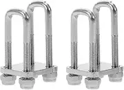 HORIALENCE 4pcs Mini U Shaped Bolts for Simulation Automobiles Stainless Steel U Bolts for Trailer Models Durable and Wear Resistant for Model Trailers Flexible Spring Steel Design