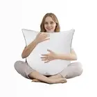 DOWNCOOL Throw Pillow Inserts Pack of 1 - 18 x 18 White Square Pillow Inserts...