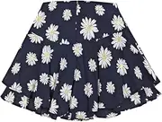 [Mayoral] Skirt Trousers Floral Skirt Pleated for Girls Navy Blue, m, 12 Years