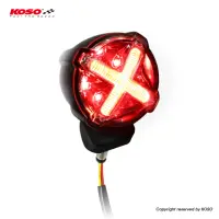 在飛比找momo購物網優惠-【KOSO】GT-02 LED 後燈 後車燈 尾燈(透明紅殼