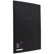 Aqua Drops A4 Display Book 10 Pocket Fixed Black