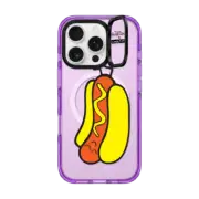 iPhone 16 Pro Impact Ring Stand Case MagSafe Compatible Napping Hotdog