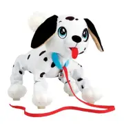 Peppy Pets Dalmatian Dog Walks Runs Interactive Plush Kids