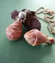 MOOKAITE Urn Pendant, Mookaite Urn Necklace, Cremation Jewelry, Mookaite URN
