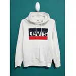 LEVIS LEVI'S 白色 修身 針織 保暖  帽T HOODIE 長袖 上衣 土耳其製