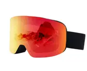 028 Ski Goggles Windproof Skiing Snowboard Glasses Big Snow Outdoor Goggles (Red)