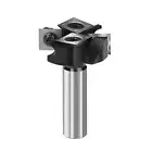 CNC Four Blade Cutter Router Bit 1/2" Shank 2+2 Inserts For Woods MDF Laminate