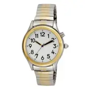 Ladies Two Tone Talking Watch White FaceChoice of Voices Male & Female English