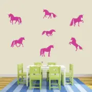 Unicorn Wall Decal Set - Animal, Fairy Tale, Girls Room, Nursery, Playroom