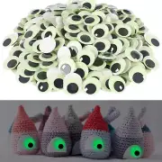 300Pcs Googly Wiggle Eyes Self Adhesive, Glowing in Dark Eyes for Crafts Sticker
