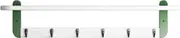Coat Rack Wall Mount Coat Hooks with Shelf Wall-Mounted, Entryway Coat Rack for Wall, Bamboo Hanging Shelf with 6 Metal Hooks for Bathroom, Bedroom, Kitchen, Living Room Wall Coat Hooks