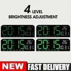 Large Digital Clock LED Wall-Mount Desk Display With Calendar Temperature AU