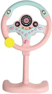 Folpus Kids Electric Driving Wheel with Sound and Light Features, Pink