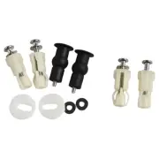 2x Top Fix Toilet Seat Screws Nut Cover Lid Pan Fixing WC Fitting Kits Suitable