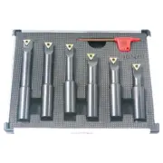 1001-0711 Pro Series 6 Piece 5/8" round Shank Indexable Boring Bar Set