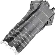Premium Surf Poncho Towel Absorbent Turkish Cotton Cloak for Beach Or Pool Bathrobe Turkish Cotton Cloak Towel Sauna, Dark grey