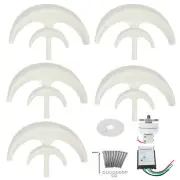 1200W Wind Turbine Kit 5 Blades Generator AC Motor Solar System Lantern Type Kit