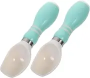 MAGICLULU 2pcs Ice Cream Scoops Fruit Digging Spoon Melon Baller Kitchen Gadget Fruit Scoop (Random Color)