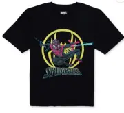 Marvel Spider-Man Miles Morales Black Short Sleeve Graphic T-Shirt- XS (4-5)