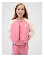 [Seed Heritage] Snap Button Bomber Jacket in Raspberry