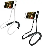 Universal Smart Mobile Phone Stand,Hanging on Neck Cell Phone Mount Holder, Flexible Lazy Neck Cell Phone Holder, 360 Rotating Hanging on Neck Cell Phone Mobile Mount Holder