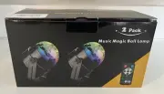 LED Disco Ball Light Remote Control Disco Dance DJ Party Lighting Decor 2-Pack