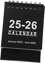 Sewroro 2025-2026 Mini Desk Calendar Flip Monthly Tabletop Calendar Planner Calendar Desk Stand-up Flip Design
