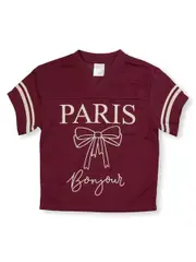 Toddler Girls Varsity Mesh Top