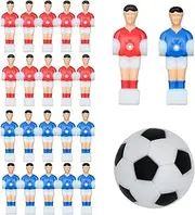 Rukjmqi Replacement Players, 22 Pack Resin Table Player Figurines, Indoor Game Dolls, Hockey Equipment, Non-Slip Replacement Parts for Kids Standard Football Tables