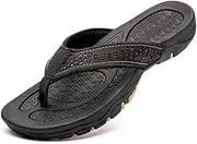 [GHYUB] Beach Shoes ，flip Flop Sandals for Men Beach，Shower Slippers with Arch Support， Open Toe Super Soft Comfy Thick Sole Home House Cloud Cushion Slide Sandals for Indoor and Outdoor Platform Shoes