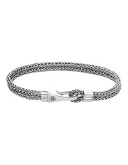 [Rebel & Rose] Double Hooked Small Bracelet in Silver