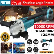 Cordless Brushless Angle Grinder 125mm Replace For Makita 18V Battery DGA504