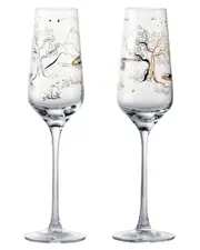 Anton Studio Designs Set of 2 Skye Champagne Flutes